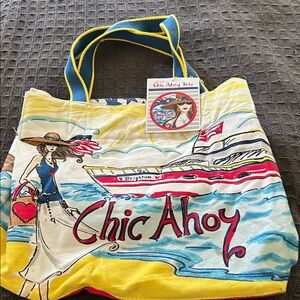 Brighton Chic Ahoy Tote - Yellow, Blue, Red